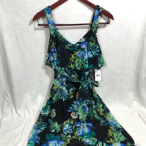 NWT Adrianna Papell Printed Burn Out Maxi Dress - Picture 6 of 8